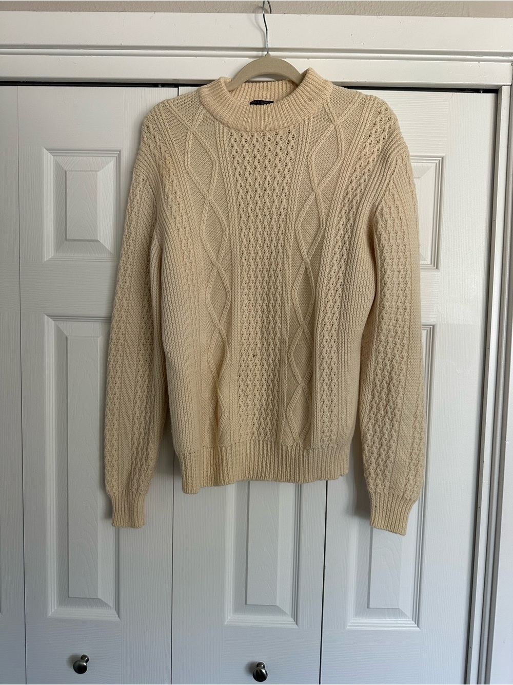 Vintage Nordstrom cream sweater size large